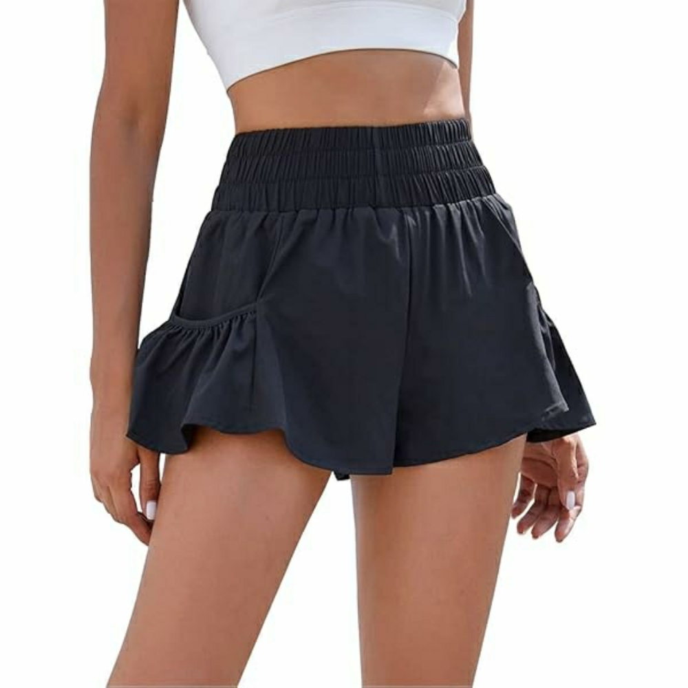 Black Flowy Fly Away Activewear Shorts Size Small Free People Amazon High Waist
